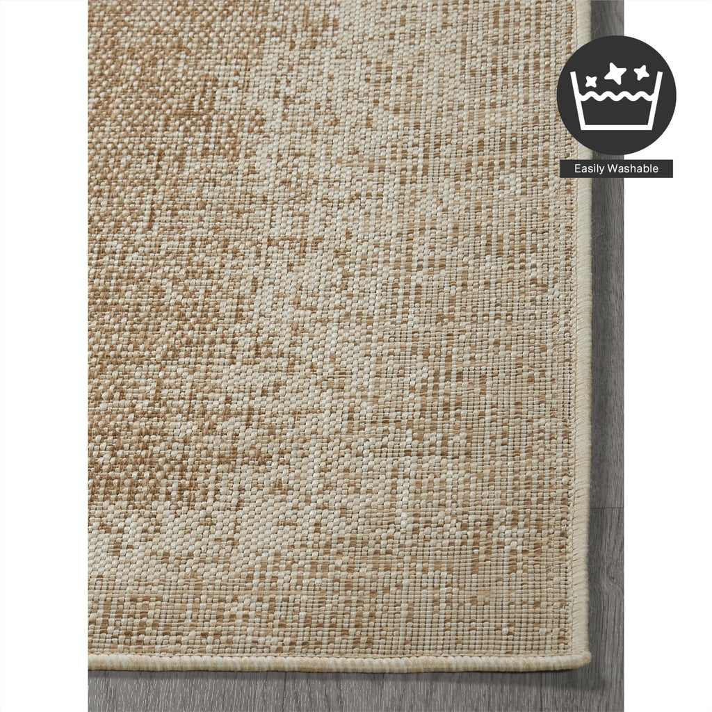 Fh Home Outdoor Area Rug - Waterproof Easy To Clean Stain Resistant - Patio Indoor Outdoor Porch Deck Balcony Entryway - Ombre M