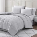 Casa Platino Pre-Washed Comforter King Size Bed Set - Duvet Insert King Size, Hydro-Brushed Microfiber Comforter Set King Size -