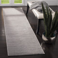 SAFAVIEH Vision Collection Runner Rug - 22 x 16, Silver, Modern Ombre Tonal Chic Design, Non-Shedding & Easy Care, Ideal for H