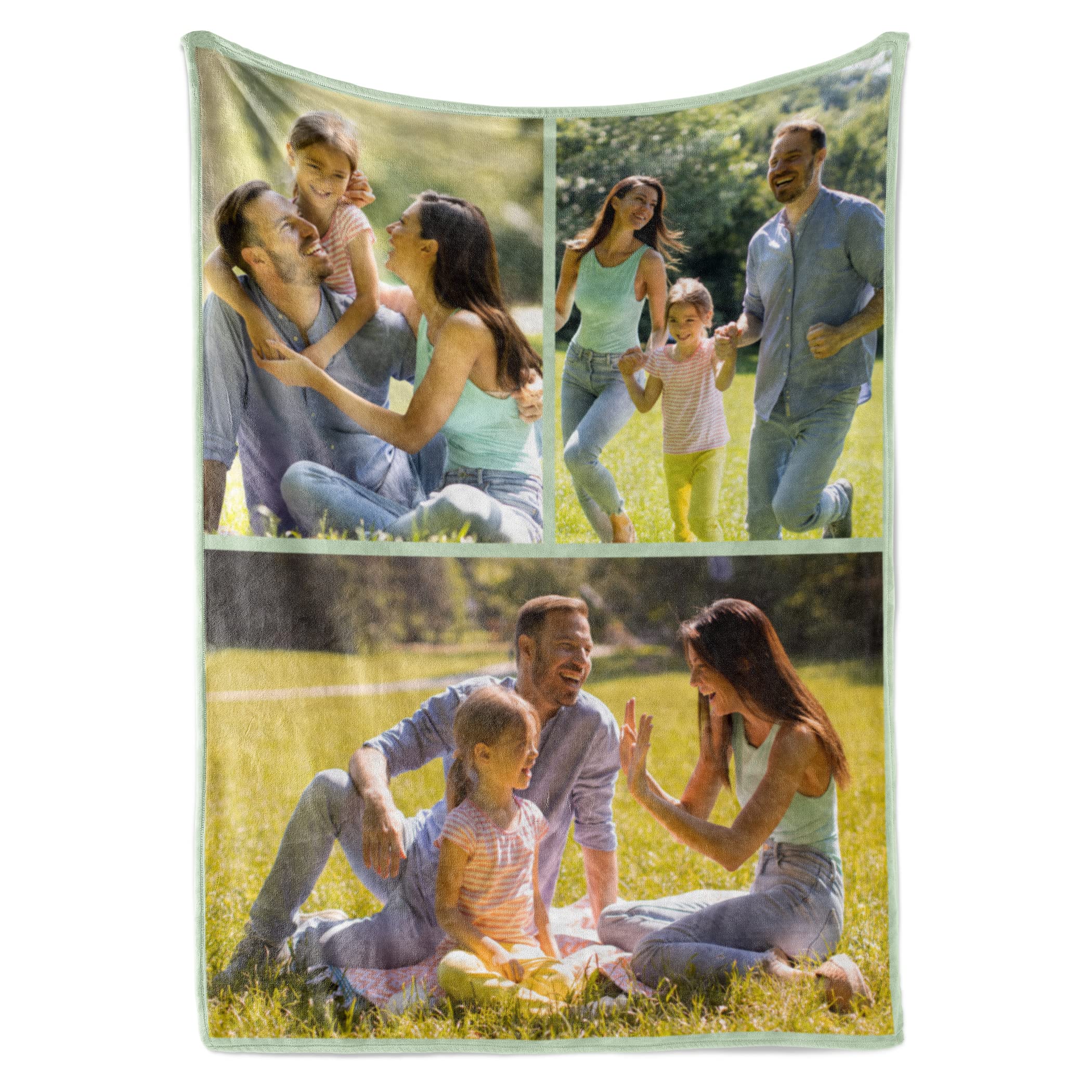 Ships Next Day, Custom Blanket W/Picture - Printed In Usa, Personalized Photo Blanket (Fleece - 50X60)