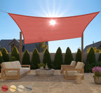 Gorilla Grip Heavy Duty Sun Shade, Uv Protection Fade Tear And Rust Resistant Rectangle Sunshade Canopy, Curved Edges Blocks Sunlight, Breathable Sail, Outdoor Patio, Lawn Garden, 6X10 Ft Terra