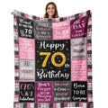Amonee-Yl 70Th Birthday Gifts For Women, Gifts For 70 Year Old Woman, 70Th Birthday Gifts Blanket 50'X60', Best Gifts For 70 Y