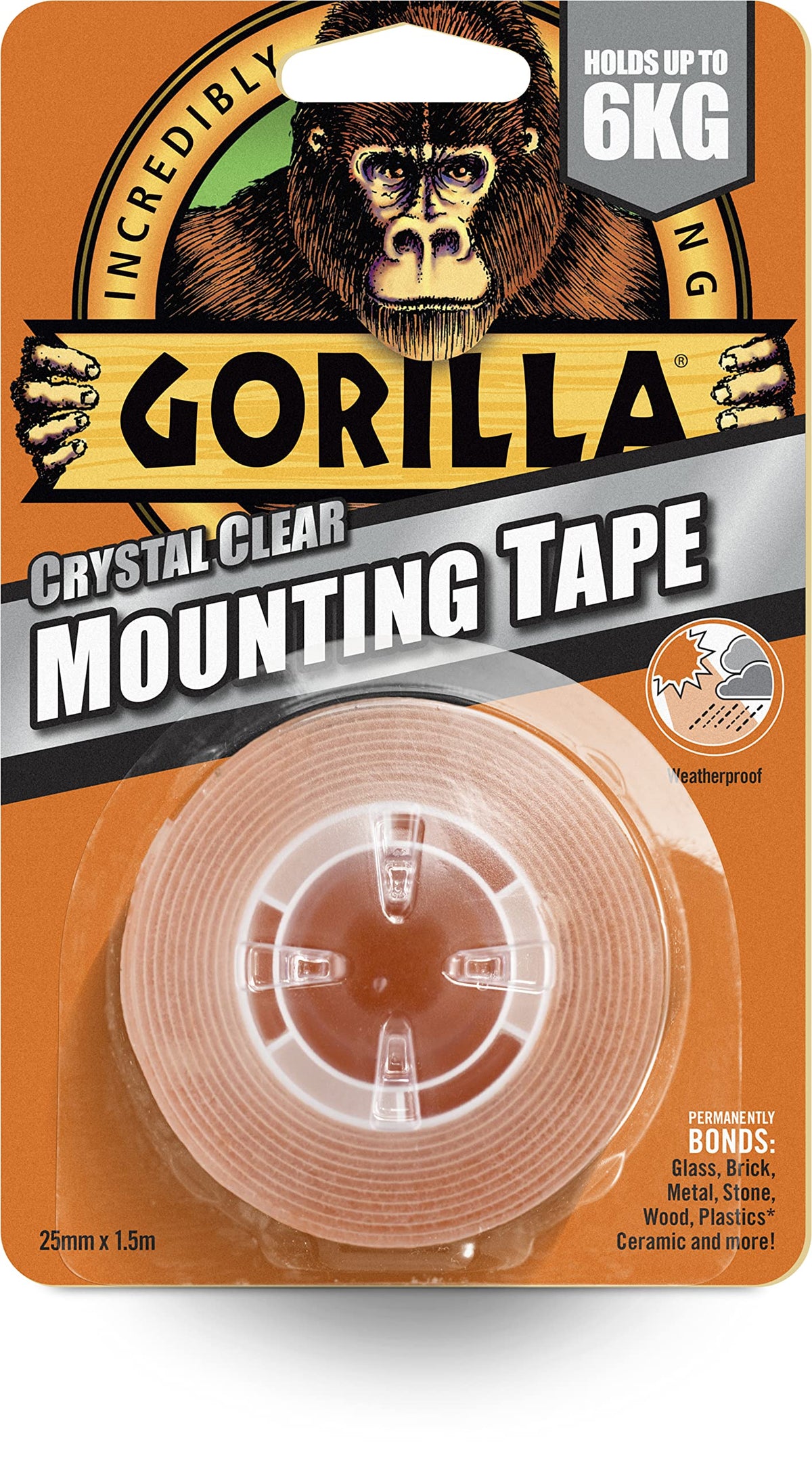 Heavy-Duty Double Sided Mounting Tape 25.4Mm X 1.52M