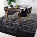 SAFAVIEH Adirondack Collection Area Rug - 8 x 10, Silver & Black, Modern Ombre Design, Non-Shedding & Easy Care, Ideal for Hig