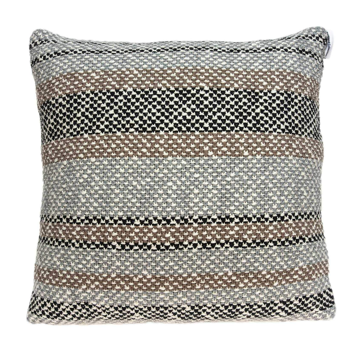 HomeRoots 100% Cotton Parkland Collection Liam Transitional Tan Pillow Cover with Down Insert