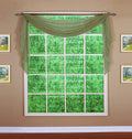 Today'S Curtain Emelia Original Voile Scarf 144', Dusty Leaf, 45' W X 144' L
