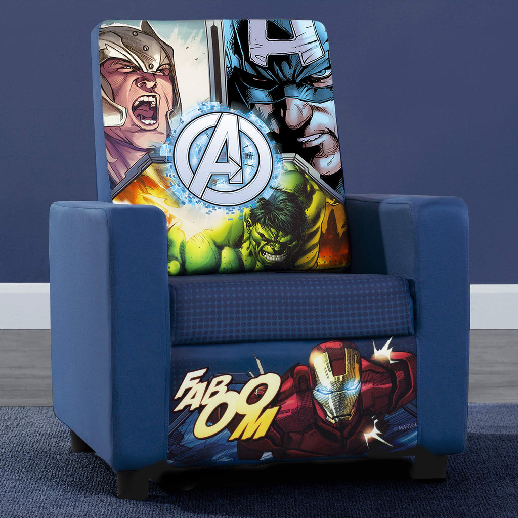 Marvel Avengers High Back Upholstered Chair Iron By Delta Children