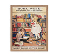 Poster Master Vintage Books Poster - Retro Book Week Print - Book Reader Wall Art - Gift for Girls, Boys, Bookworm, Librarian - 
