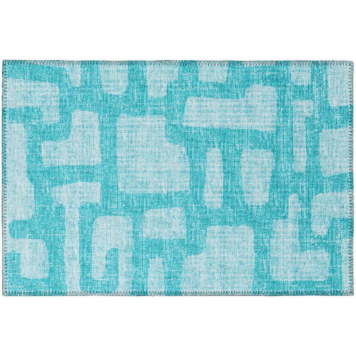 Sedona Sn4 Blue Contemporary Rug Rectangle 3' X 5'