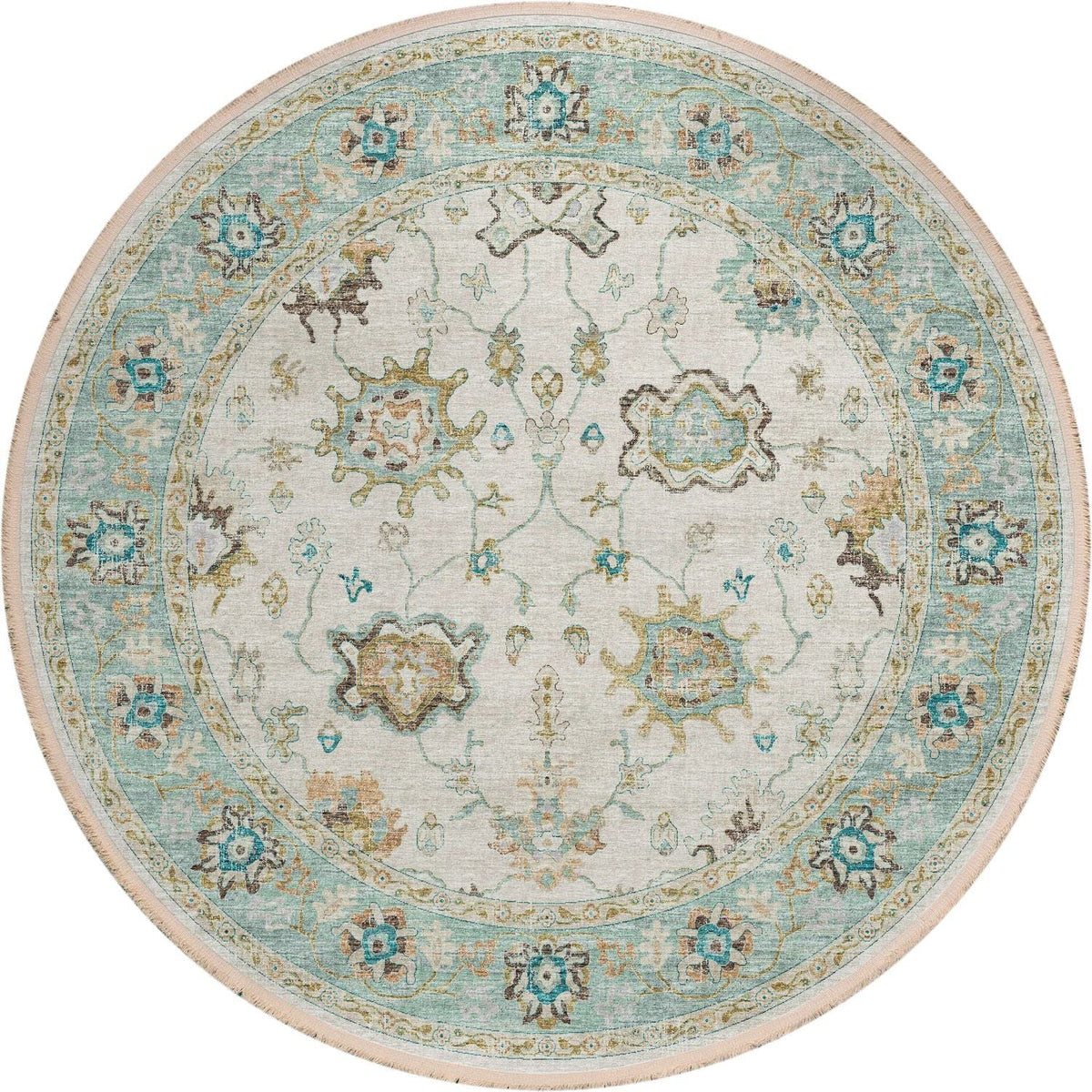 Marbella Mb6Iv8Ro 8 Ft. Marbella Mb6 Round Rug, Ivory