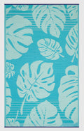 Fh Home Outdoor Rug - Waterproof, Fade Resistant, Reversible - Premium Recycled Plastic - Tropical, Botanical - Patio, Deck, Por