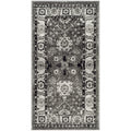 SAFAVIEH Vintage Hamadan Collection Accent Rug - 4 x 6, Grey & Black, Oriental Persian Design, Non-Shedding & Easy Care, Ideal