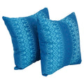 Blazing Needles Square Polyester Jacquard Throw Pillows, 17", Torero Rivier 2 Count