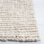 Safavieh Natural Fiber Collection Area Rug - 5' X 8', Bleach & Ivory, Handmade Farmhouse Jute, Ideal For High Traffic Areas In L
