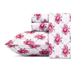 Betsey Johnson - King Bed Sheets, Soft & Lightweight Bedding, Fade & Wrinkle Resistant (Skull Rose Trellis, King)