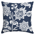 Arden Selections Outdoor Toss Pillow, 16 X 16, Rain-Proof, Fade Resistant 16 X 16, Sapphire Blue Ashland Jacobean