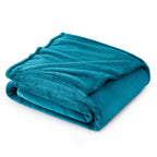 Bedsure Fleece Blanket Twin Blanket Teal-300Gsm Soft Lightweight Plush Cozy Twin Blankets For Bed,Sofa,Couch,Travel,Camping,60X8
