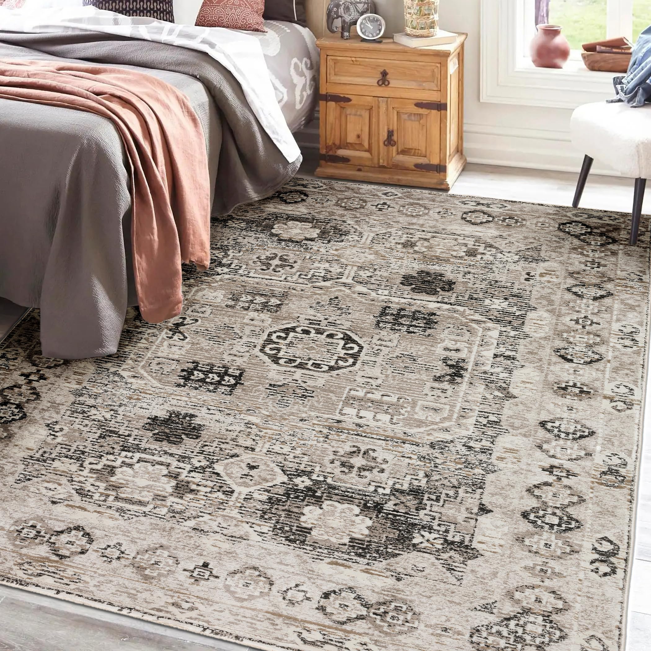 Dalyn Rugs Izmir Iz4 Midnight 7'10' X 10' Rectangle Soft Area Rug, Easy Clean, Non Shedding, Bedroom, Entry, Living Room, Dinin