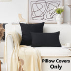 Home Brilliant Halloween Decor Set Of 2 Decoration Cushion Covers For Bed Linen Pillow Cover For Couch, 22 Inch, 55 Cm, Black