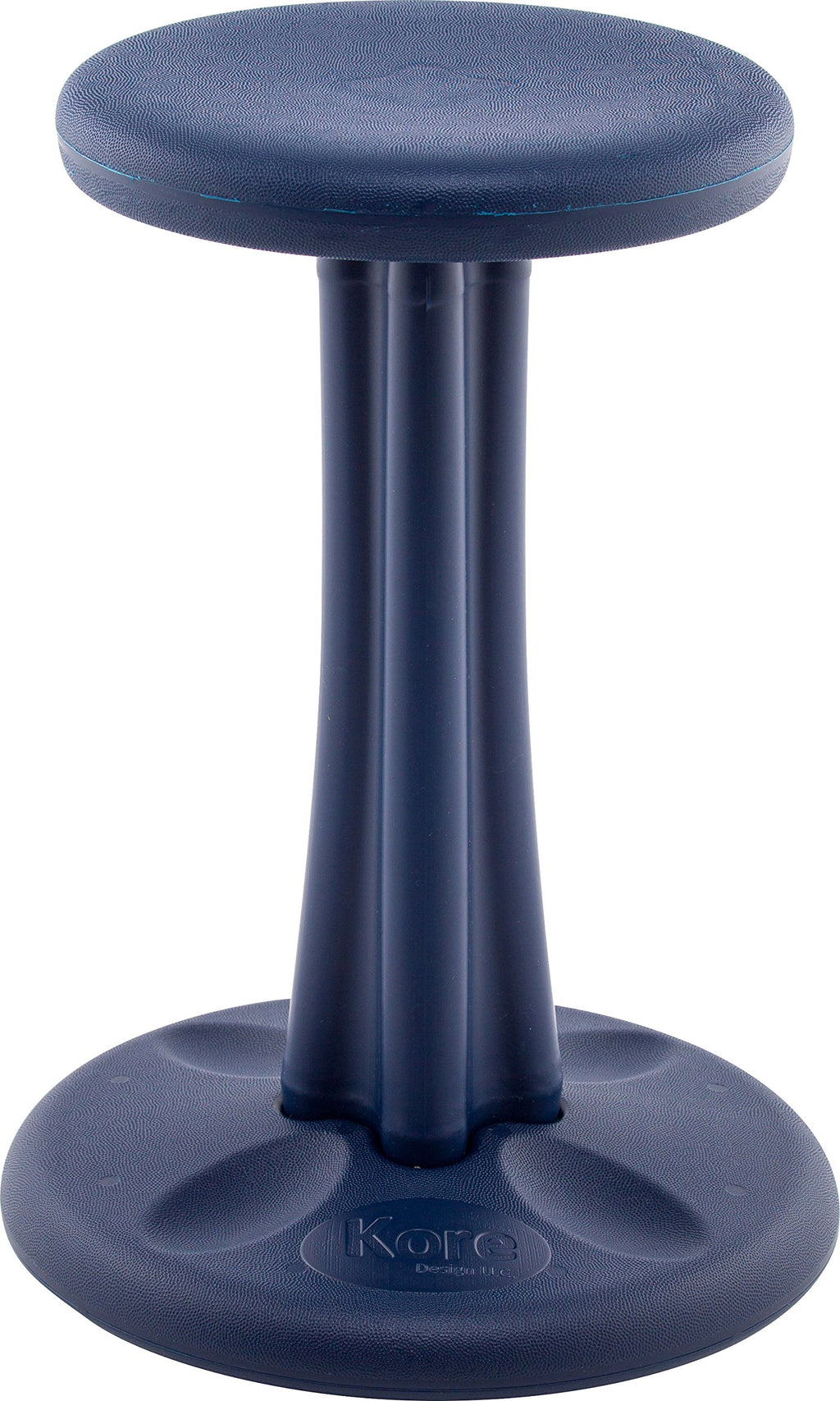 KORE DESIGN Wobble Stool Chair, Girls + Boys Kid Desk Stools, Ergonomic Small Office Chairs, Flexible Seating Active Kids, ADD/ADHD, Classroom, School, Home, Pre-Teen (18.7in), Age 10-11 yr, Dark Blue