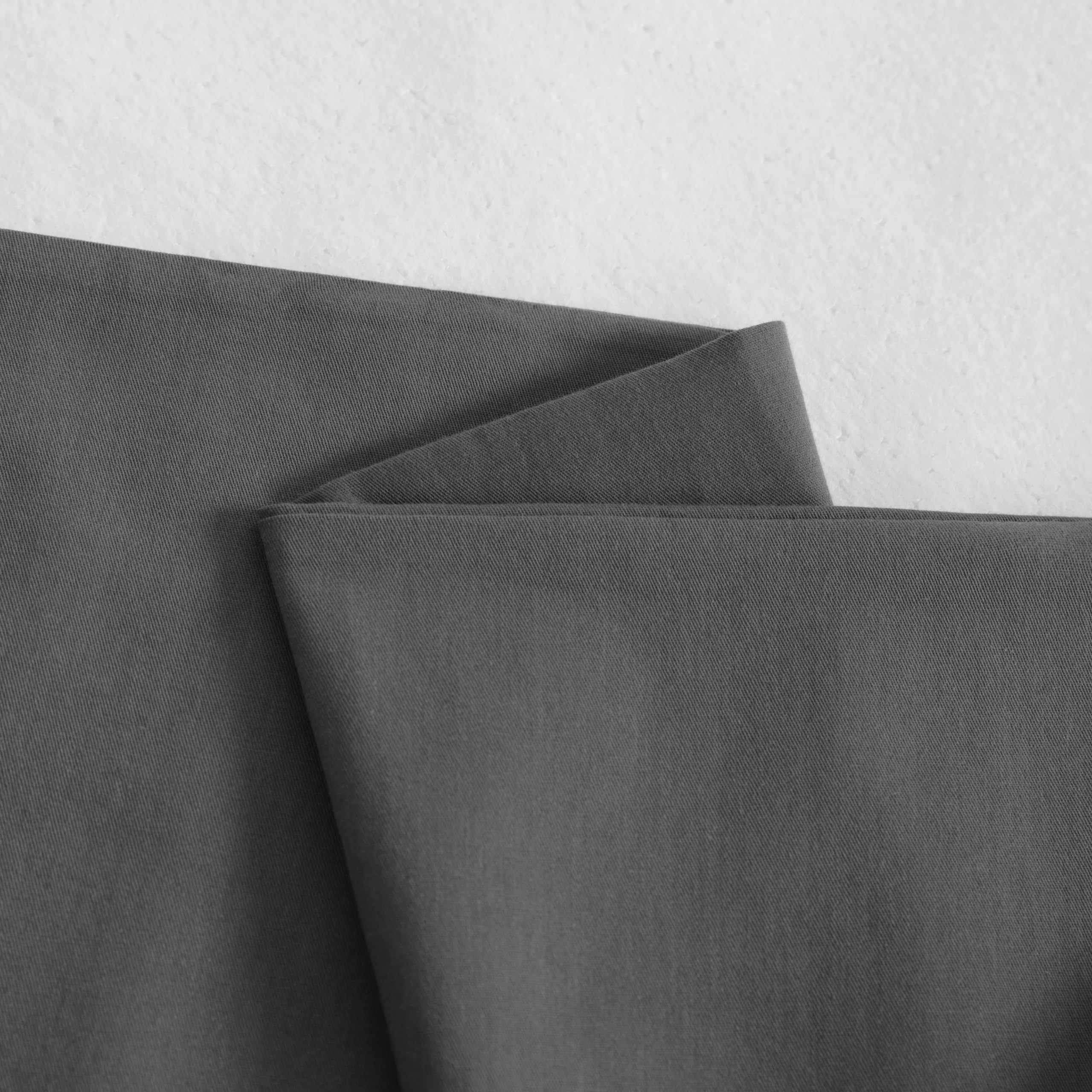 Ntbay Queen Cotton Pillowcases - Envelope Closure 20X30 Pillowcases Set Of 2, Breathable And Soft Bed Pillow Cases, Dark Grey