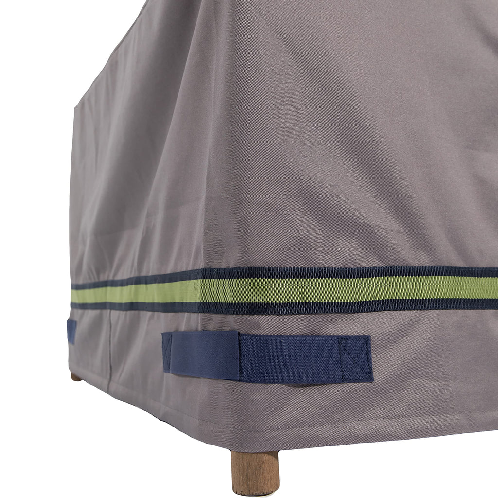 Duck Covers Soteria Waterproof 52 Inch Rectangular Patio Ottoman/Side Table Cover, Outdoor Ottoman Cover