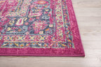 Nourison Passion Fuchsia 9' X 12' Area Rug, Boho, Traditional, Easy Cleaning, Non Shedding, Bed Room, Living Room, Hallway (9X12)