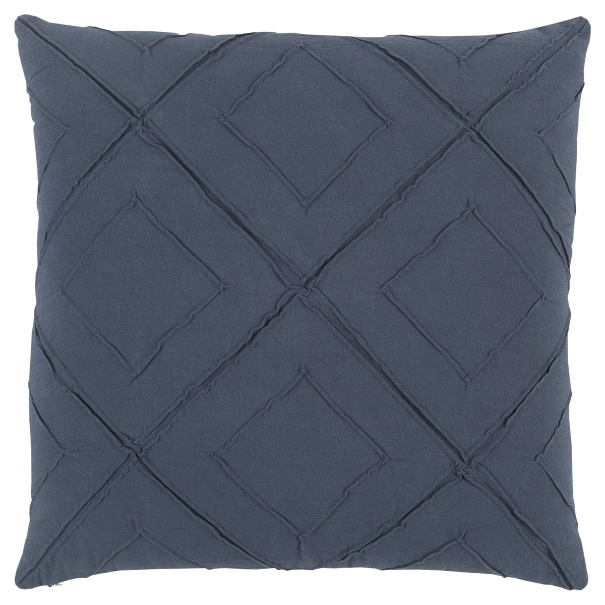 Rizzy Home | T13203 | 20&quot;x20&quot; Blue Decorative Pillow | Down Fill