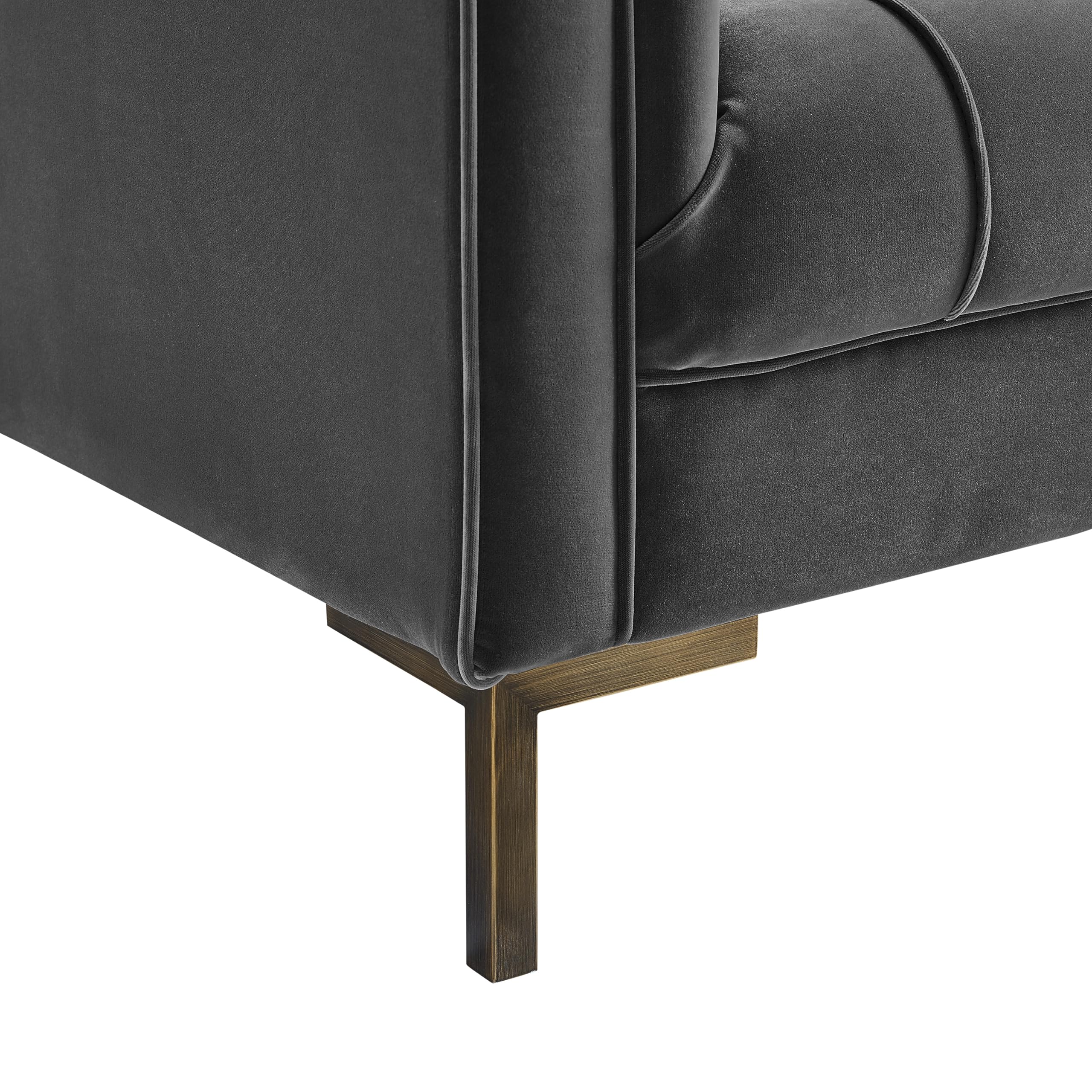 Isaac Green Velvet Luxe Sofa