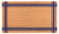 KAF Home New Coir Doormat, Heavy-Duty, Weather Resistant, Non-Slip PVC Backing, Indoor and Outdoor Use, Blue