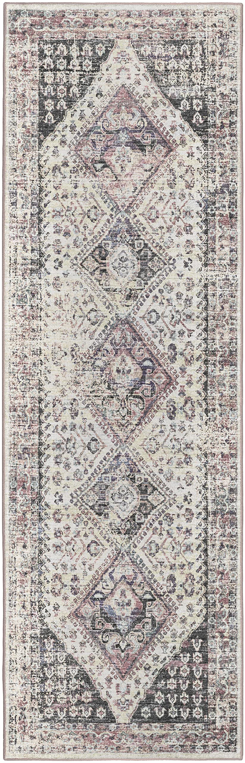 Dalyn Rugs Jericho Jc9 Pearl 2'6&quot; X 10' Rectangle Soft Runner Rug, Easy Clean, Non Shedding, Bedroom, Entry, Living Room, Dining Room, Kitchen Rug