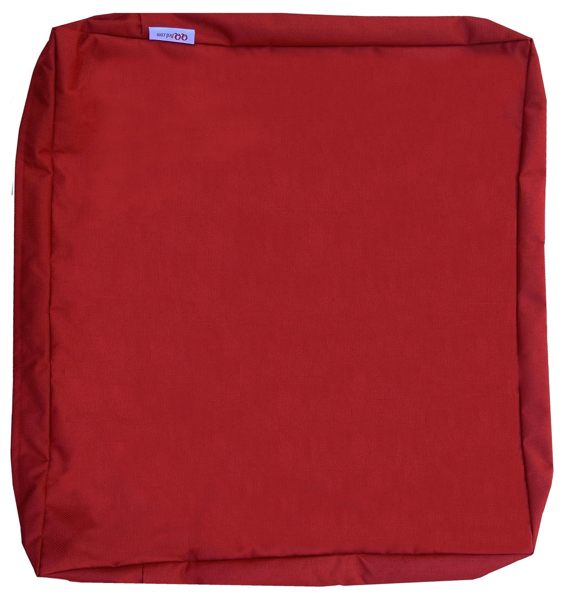 Qqbed 4 Pack Outdoor Patio Chair Pillow Seat Washable Cushion Covers 20'X18'X4' Size - Replacement Covers Only (20'X18'X4'