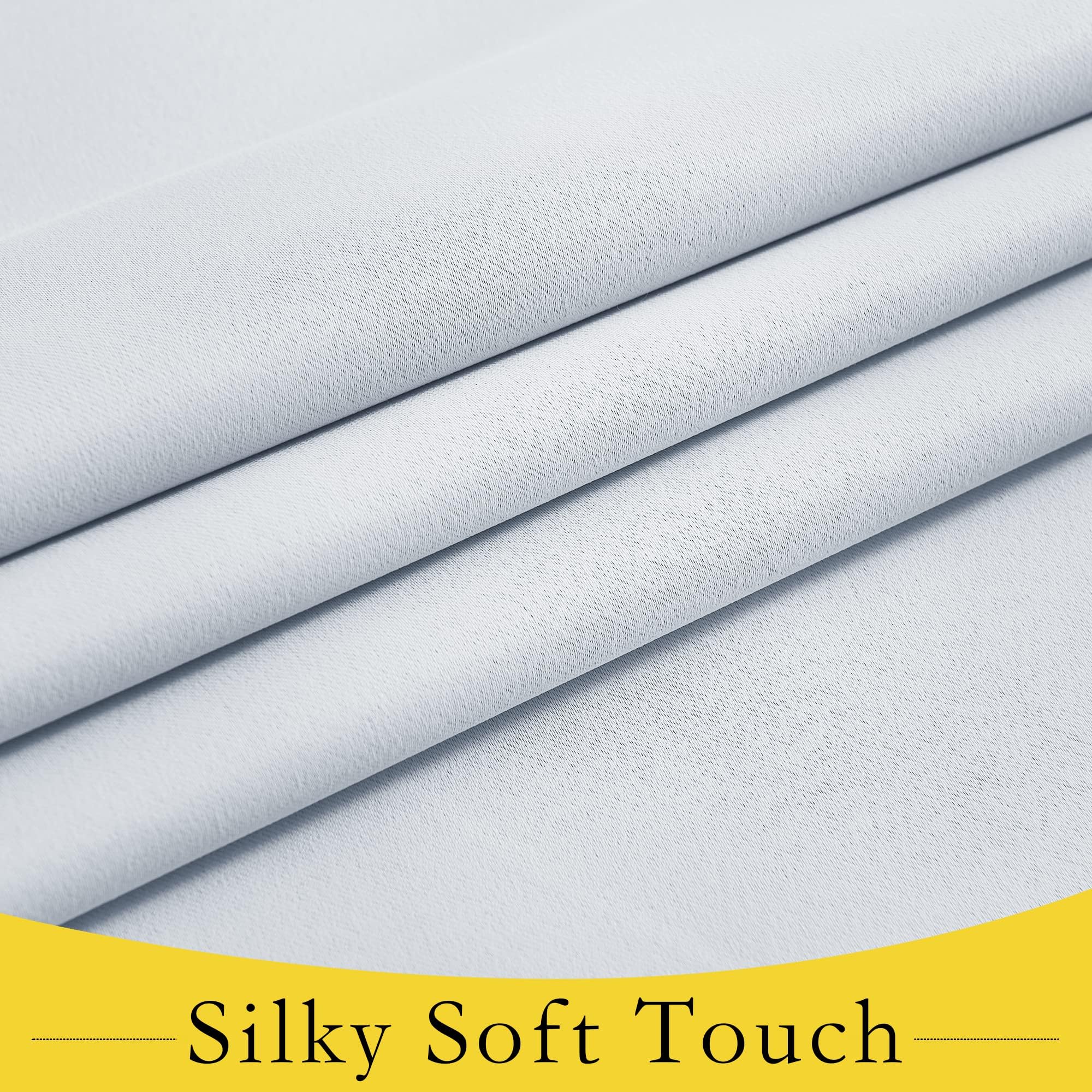 Nicetown Side Window Curtains For Front Door, Privacy Thermal Insulated Door Blinds For Living Room Bedroom Window, French Door Window Covering For Office Glass Door, 12W X 72L, Greyish White, 1 Pc