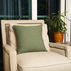Rely+ Cotton Throw Pillow Covers 16X16 Inchs Set Of 2 Sage Green Decorative Zippered Cases For Couch Bedroom Sofa Farmhouse Livi