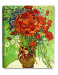 DECORARTS - Red Poppies and Daisies, Vincent Van Gogh Art Reproduction. Giclee Canvas Prints Wall Art for Home Decor 16x20, Dept