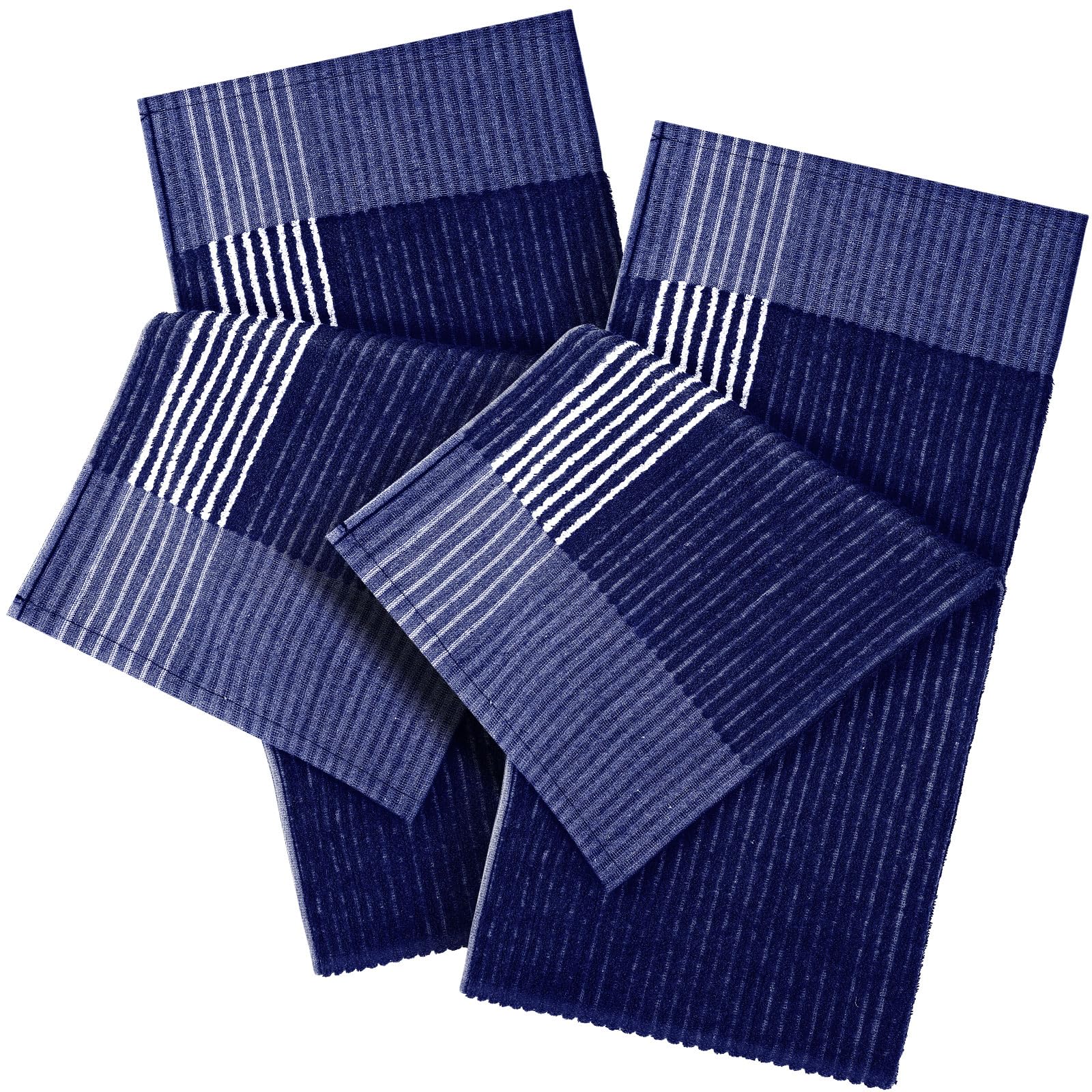 Mixweer 2 Pcs Caddy Golf Towel 22 x 42 Large Caddy Towel Camping Sport Towels Cotton Soft Towels for Man Golf Lovers (Blue with 