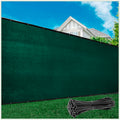 ColourTree Customized Size Fence Screen Privacy Screen Green 4 x 16 - Commercial Grade 170 GSM - Heavy Duty - Cable Zip Ties I