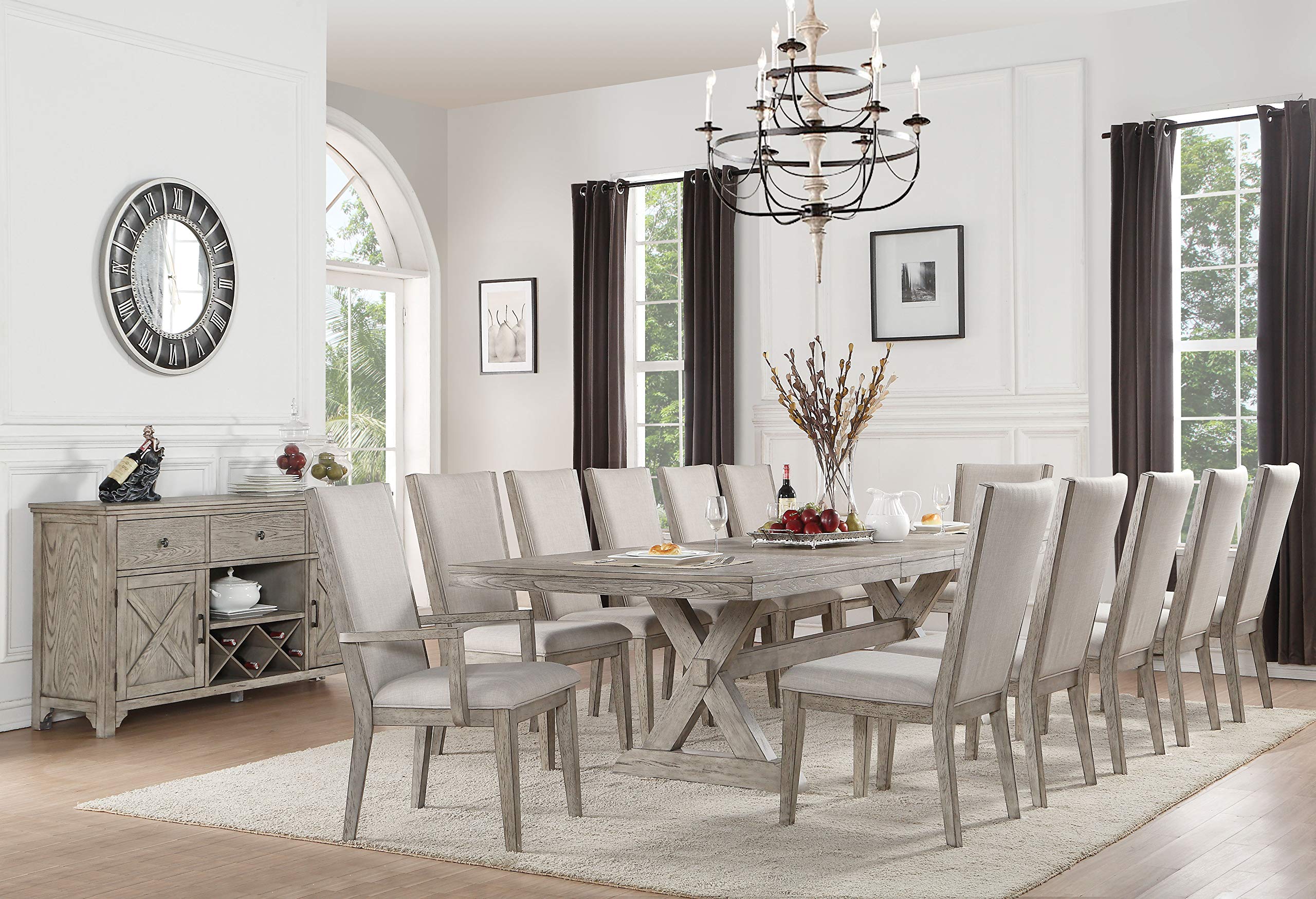 Rocky Wood Extendable Dining Table