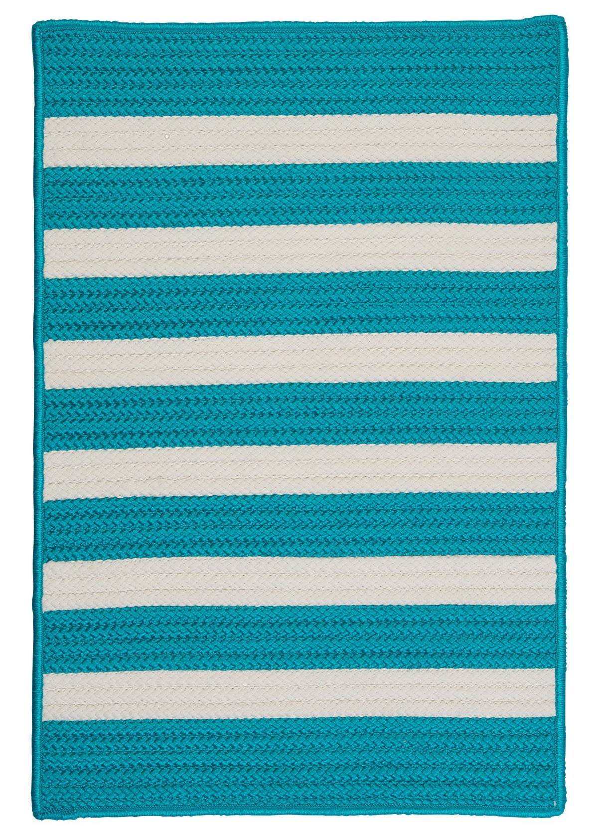 Stripe It Rug, 10 By 13-Feet, Turquoise