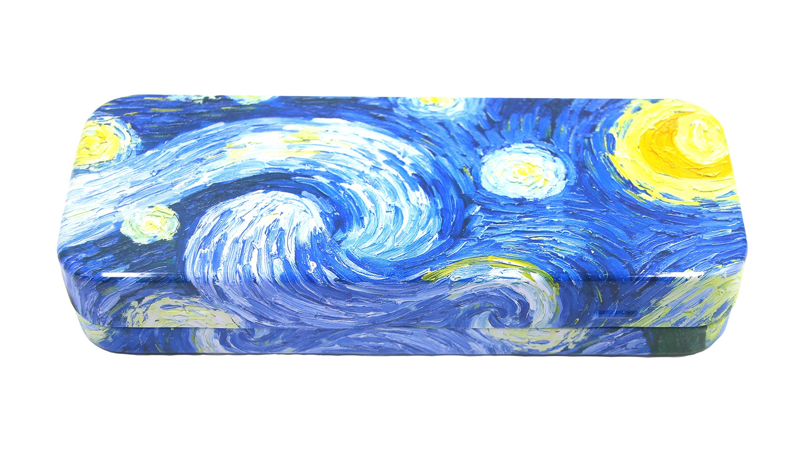 Daho Mega Tin Pencil/Storage Box With World Famous Arts For Office, Home, Makeup, Accessories Storage (Starry Night)