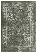 SAFAVIEH Adirondack Collection Area Rug - 6 Square, Dark Green & Ivory, Oriental Design, Non-Shedding & Easy Care, Ideal for Hi