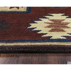 Rizzy Home Alora Decor Ryder 5' X 8' Tribal Burgundy/Tan/Rust/Navy/Sage Area Rug