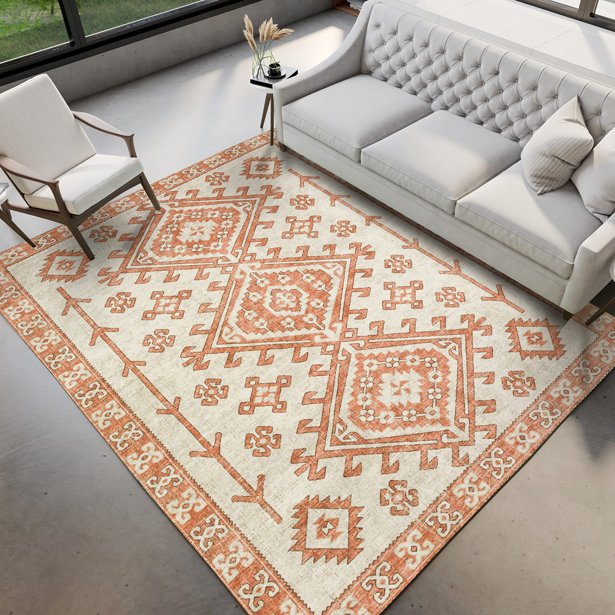Dalyn Rugs Brisbane Br2 Aztec Medalion Ivory 5' X 7'6"
