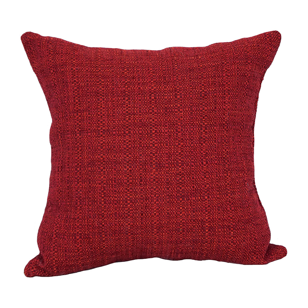 Blazing Needles Square Jacquard Throw Pillow, 17", Welby Pimento