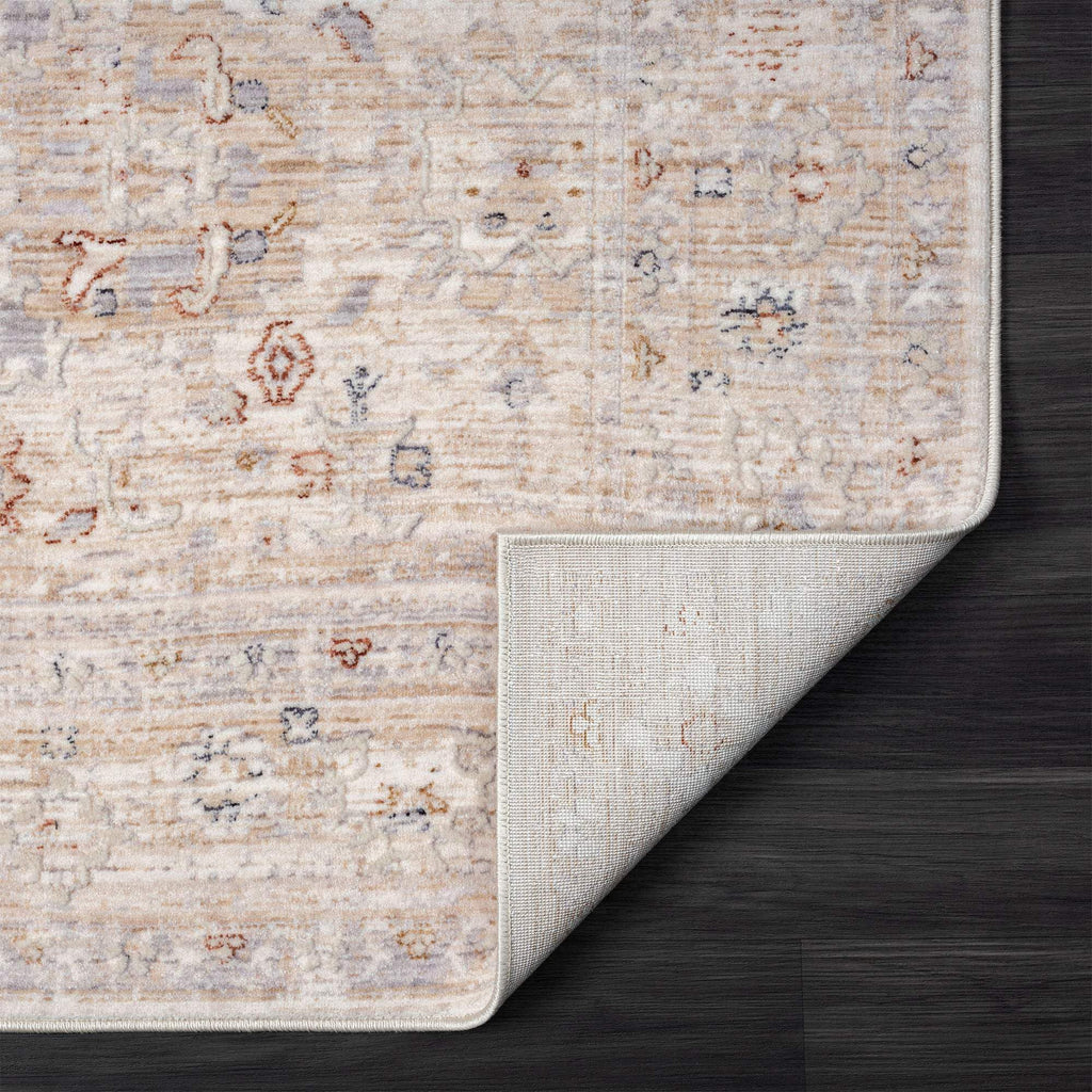HomeRoots 516013 8 x 10 ft. Beige Botanical Rectangle Traditional Area Rug