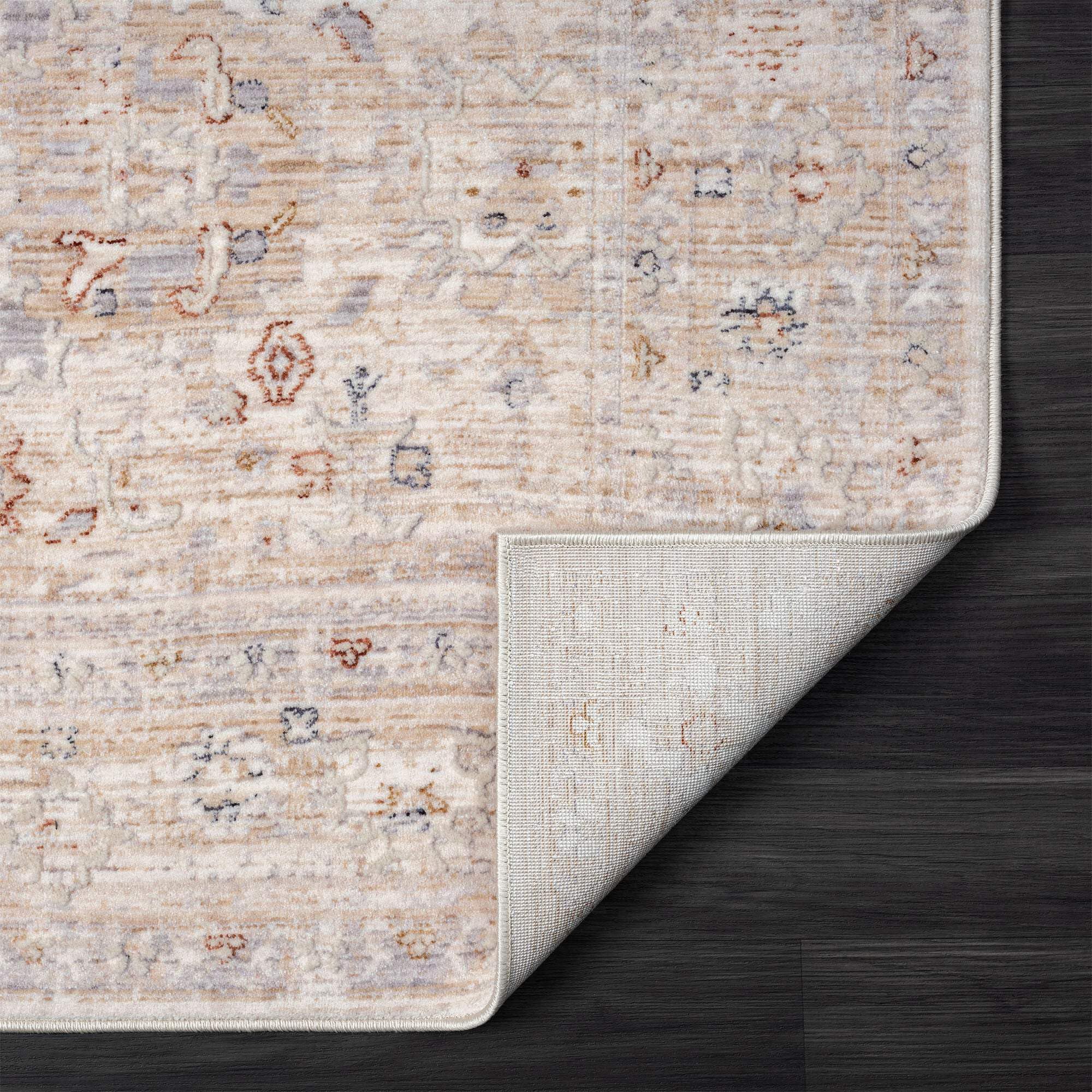 HomeRoots 516013 8 x 10 ft. Beige Botanical Rectangle Traditional Area Rug