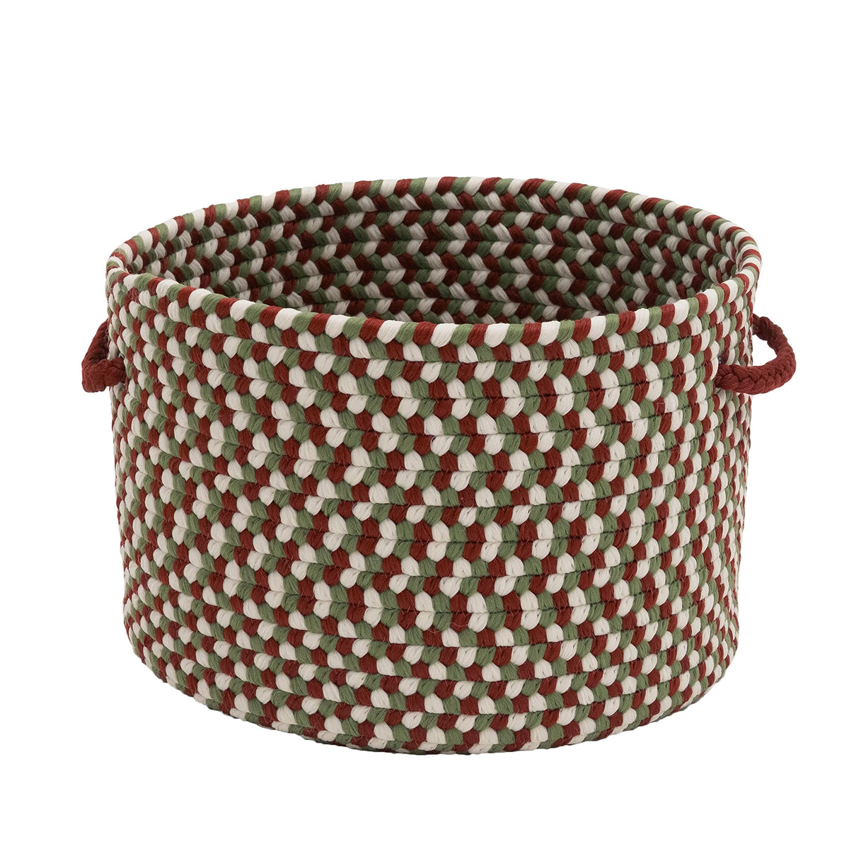 Colonial Mills Holiday Multi Decorative Braided Basket, 14&Quot;X14&Quot;X10&Quot;