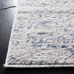 Safavieh Amelia Collection Area Rug - 10' X 14', Ivory & Blue, Modern Abstract Design, Non-Shedding & Easy Care, Ideal For High