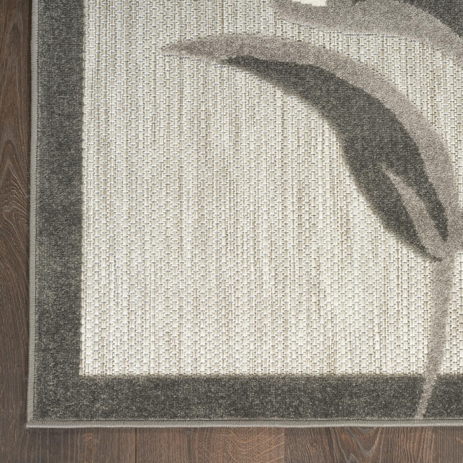 Nourison Aloha Outdoor Beige 2'3' X 12' Area Rug, Easy Cleaning, Non Shedding, Bed Room, Living Room, Dining Room, Deck, Backyard, Patio (2X12)