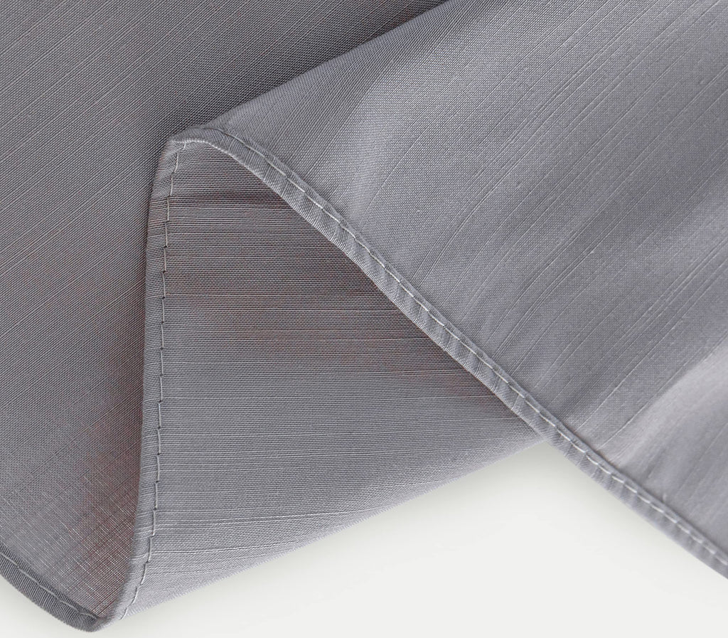 Biscaynebay Wrap Around Bed Skirts For King & Cal King Beds 19' Long Drop, Silver Grey Adjustable Elastic Dust Ruffles Easy Fit